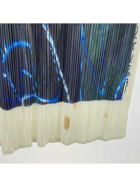 PLEATS PLEASE ノースリーブワンピース GUEST ARTIST SERIES No2 荒木経惟 (F)