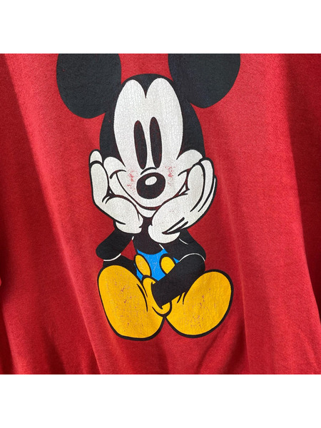 OLD・VINTAGE スウェット・トレーナー 90s 両面プリント オ座リミッキー  3XL 赤