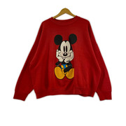 OLD・VINTAGE スウェット・トレーナー 90s 両面プリント オ座リミッキー  3XL 赤