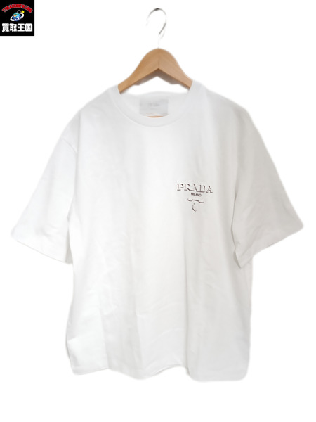 メンズラグ衣料 PRADA 24SS エンボスロゴ カットソーⅬ