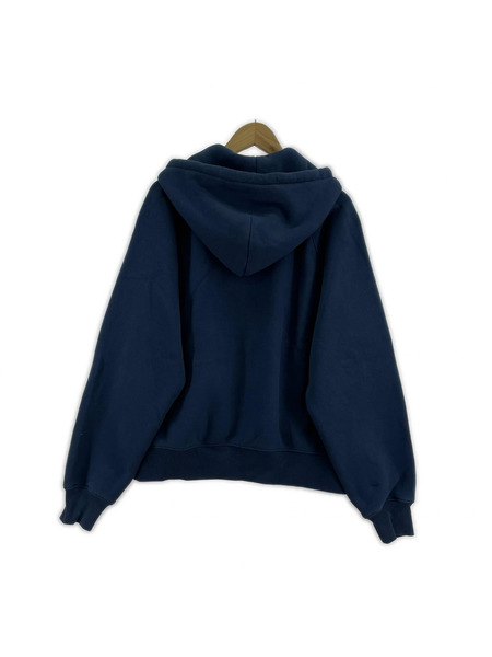 STUSSY パーカー(ジップアップ) WORKGEAR ネイビー(M)[値下]