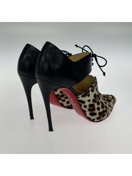 靴 Christian Louboutin ヒョウ柄 ブーティー 35.5[値下]