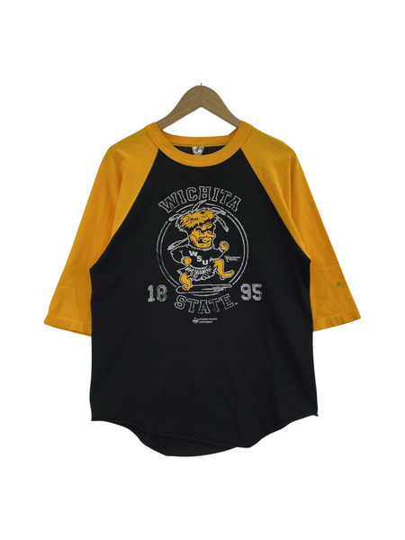 OLD・VINTAGE 七分丈・ラグランT カレッジプリント ラグランT