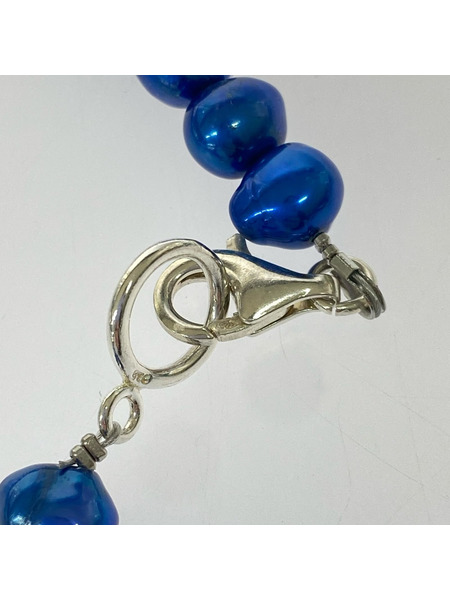 SPARKING ストーン ネックレス ブルー