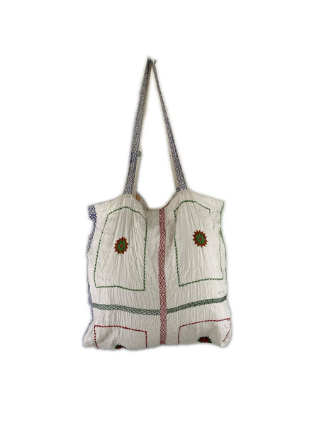 ショルダーバッグ Glass Cypress  White quilted Tote bag