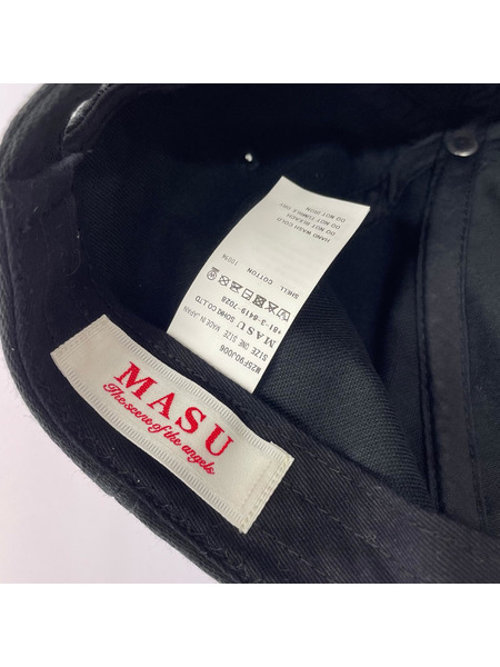 MASU 25AW EXPLORER CREW CAP エクスプローラーキャップ ブラック M25F9OJ006