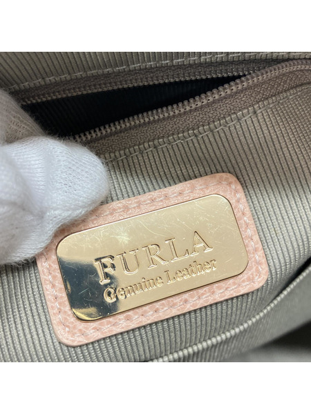 FURLA 2way ショルダー＆ハンドバッグ 薄ピンク系
