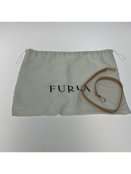 FURLA 2way ショルダー＆ハンドバッグ 薄ピンク系