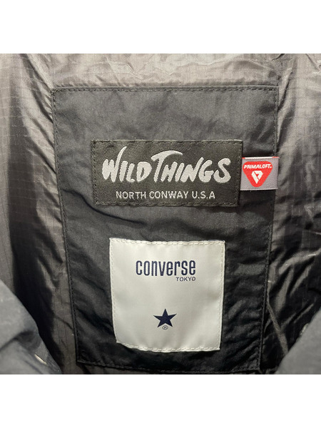 WILDTHINGS ダウンジャケット ×converse MONSTER PARKA PRIMALOFT 3 黒