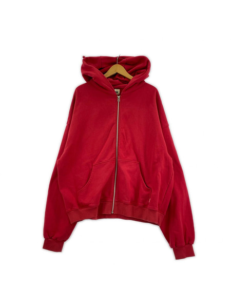 パーカー(ジップアップ) BIO FADED MONSTER ZIP HOODIE RED