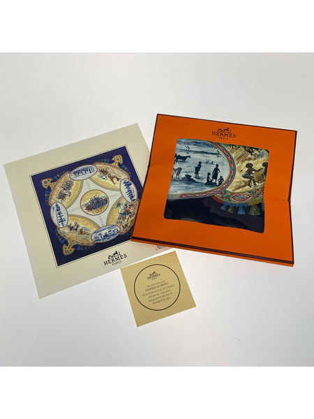 HERMES CAVALIERS PEULS カレ90 スカーフ