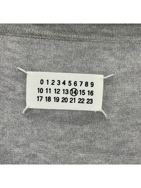 MAISON MARGIELA カーディガン エルボーパッチ グレー
