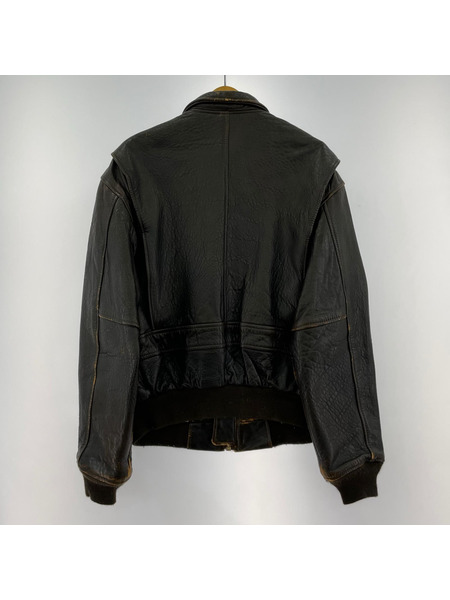 AVIREX レザージャケット G-2 レザー 茶 (S)