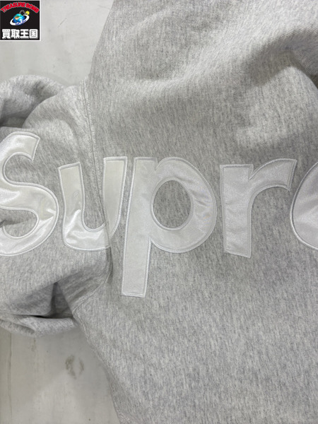 Supreme 23AW Satin Applique Hooded Sweatshirt S