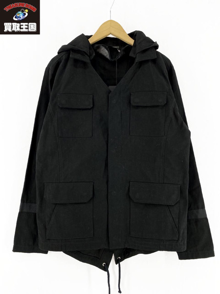 BLACK SCALE ブラックスケール M65 FISHTAIL JACKET(S)BLK[値下]