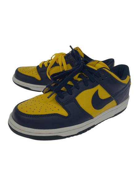 【みっちー①】 NIKE 2002 DUNK LOW MIDNIGHT NAVY/VARSITY MAIZE 26.5cm[値下