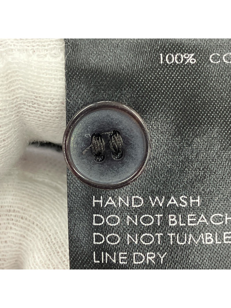 COMOLI 長袖シャツ 25SS/KHADIコットン/ブラック