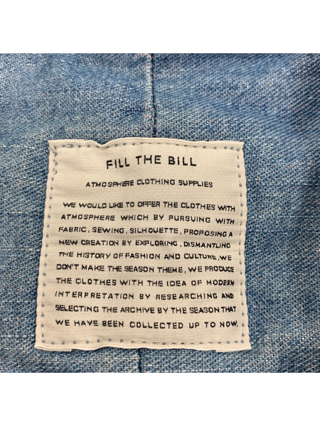 FILL THE BILL サイドスリットデニムオーバーオール[値下]