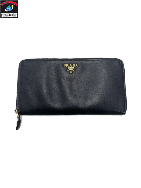 長財布 PRADA サフィアーノ 長財布 黒