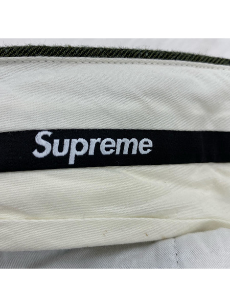 Supreme パンツ 21AW Pleated Trouser Pants 緑系