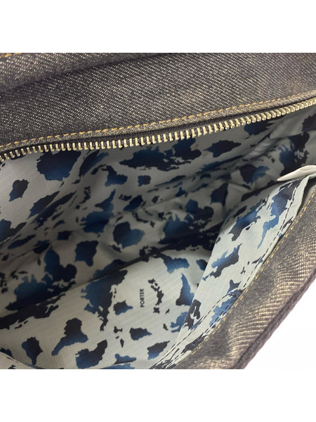 PORTER ボディバッグ デニム 黒