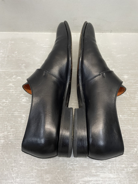SANTONI モンクストラップレザーシューズ 7 1/2 黒