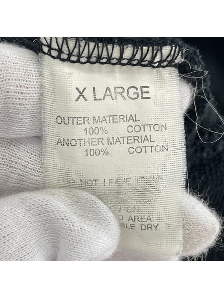 STUSSY パーカー パイル地パーカー/ブラック