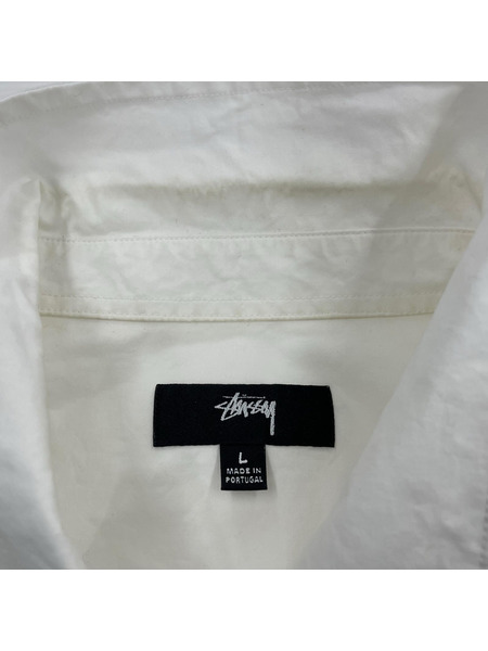 STUSSY WORLD TOUR SHIRT プリントシャツ L ホワイト