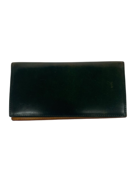 長財布 コードバン 緑