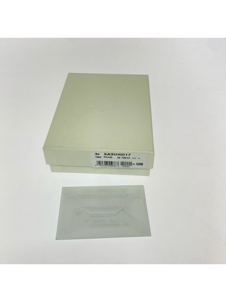 MAISON MARGIELA グレインレザー三ツ折リ財布 黒