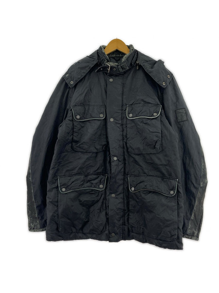 ジャケット 90s ナイロン マルチポケット ブラック(L)