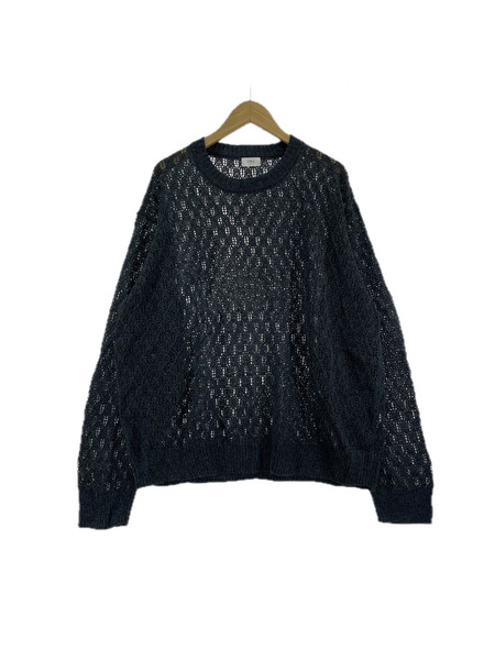 URU ニット・セーター 25SS Crew neck knit 2 ネイビー
