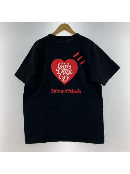 HUMAN MADE 半袖Tシャツ・カットソー Girls Don't Cry LOGO TEE BLK XL