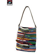 ハンドバッグ miu miu クロシェ/マルチカラーリバーシブルバッグ