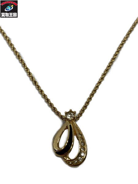 DIOR ティアドロップ ラインストーン ネックレス