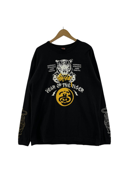 STUSSY YEAR OF THE TIGER L/Sカットソー 黒 XL メキシコ製