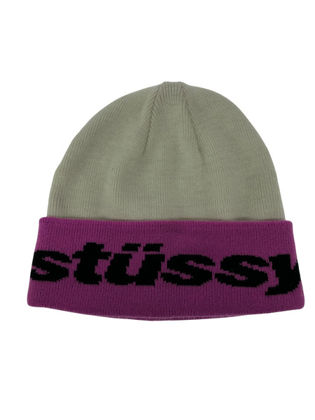 STUSSY ニットキャップ HELVETICA JACQUARD BEANIE