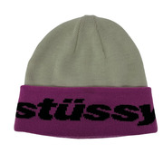 STUSSY ニットキャップ HELVETICA JACQUARD BEANIE