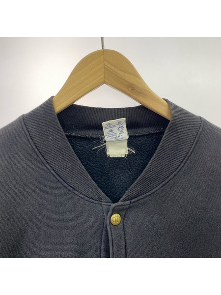 Champion スウェット・トレーナー REVERSE WEAVE スナップ カーディガン BLK (M)