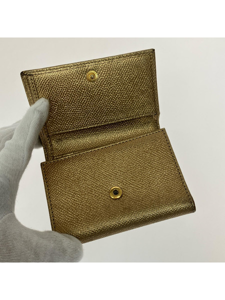 DOLCE&GABBANA コンパクトウォレット 3ツ折リコンパクトウォレット/GLD