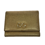 DOLCE&GABBANA コンパクトウォレット 3ツ折リコンパクトウォレット/GLD