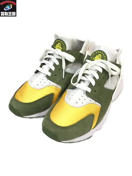 NIKE×STUSSY/AIR HUARACHE LE/DD1381-300/27.5/ナイキ×ステューシー/メンズ/スニーカー/グリーン[値下]