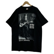 90s ROBERT JOHNSON ブルースマン FRUIT OF THE LOOM Tシャツ(XL) ブラック