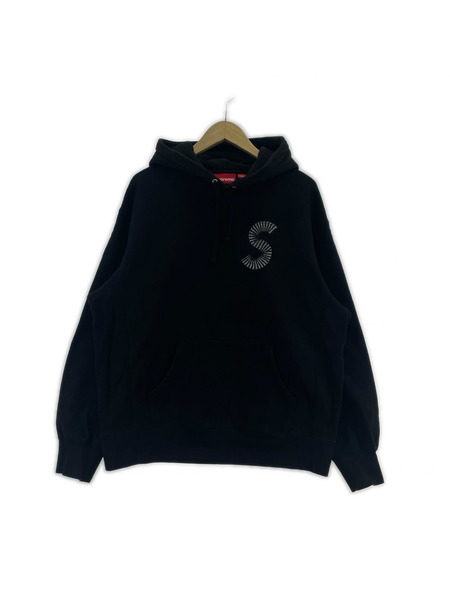 Supreme パーカー 20FW S Logo Hooded Sweatshirt 黒 (M])