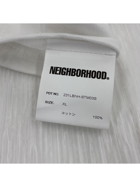 NEIGHBORHOOD 231LBNH-STM03S 23SS Tシャツ 白 XL