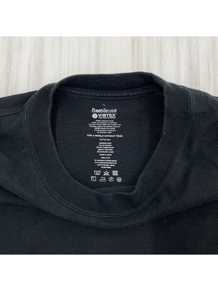 FreshService VIBTEX  刺繍L/S Tee L ブラック