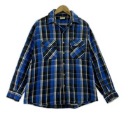 FIVE BROTHER 長袖シャツ 90s チェック 青 (L)