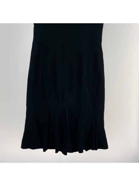 VALENTINO ノースリーブワンピース フロントリボン ブラック