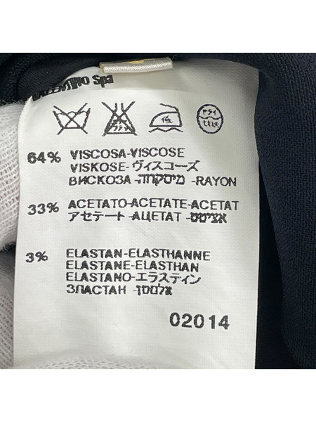 VALENTINO ノースリーブワンピース フロントリボン ブラック