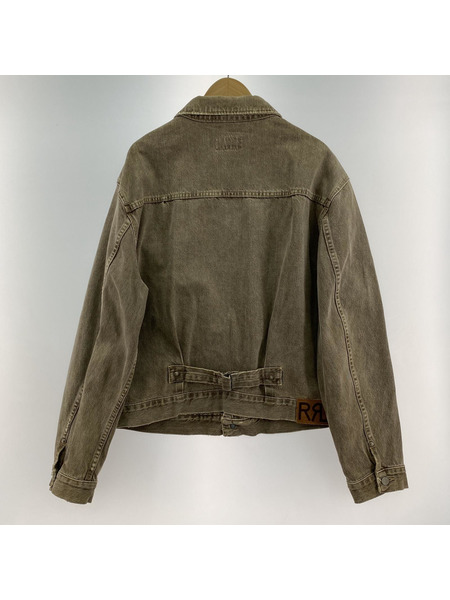 RRL 90s 三ツ星タグ USA製 先染メブラウンデニムジャケット XL[値下